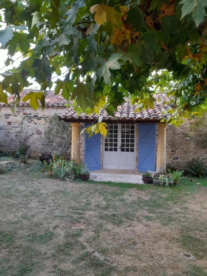 La Petite Maison Bleue Avec Piscine Loubejac Eksteriør billede